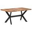 Dining Table 160x80x75 cm Solid Wood with Honey Finish