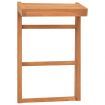 Towel Racks 2 pcs Solid Teak Wood