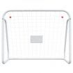 Football Goal with Net White 125x96x60 cm Steel&Polyester