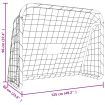 Football Goal with Net White 125x96x60 cm Steel&Polyester