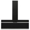 Wall Range Hood 90 cm Steel and Tempered Glass Black