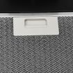 Wall Range Hood 90 cm Steel and Tempered Glass Black