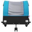 Bike Trailer Black and Blue 45 kg Iron