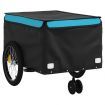 Bike Trailer Black and Blue 45 kg Iron