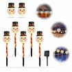 5-in-1 Solar Christmas Snowman Light Garden Stake Lights For Patio, Yard, Garden, Walkway, Lawn Outdoor Christmas Decoration