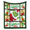 Christmas Grinch Blanket Flannel Throw 150*200cm Colorful Holiday Decor for Halloween,Thanksgiving,Christmas Decorations! For Sofa or Bed