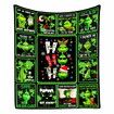 Christmas Grinch Blanket Flannel Throw 150*200cm Colorful Holiday Decor for Halloween,Thanksgiving,Christmas Decorations! For Sofa or Bed