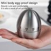 Stainless Steel Kitchen Egg Timer Visual Countdown For Cooking And Baking