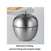 Stainless Steel Kitchen Apple Timer Visual Countdown For Cooking And Baking