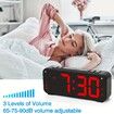 Large Digital Alarm Clock Big Numbers for Seniors, Electric Clocks for Bedroom, Jumbo Display Fully Dimmable Brightness, Adjustable Alarm Volume