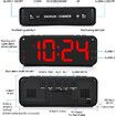 Large Digital Alarm Clock Big Numbers for Seniors, Electric Clocks for Bedroom, Jumbo Display Fully Dimmable Brightness, Adjustable Alarm Volume