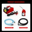 Fuel Transfer Pump Electric Diesel Kerosene 12V DC 10GPM Nozzle Hoses Portable Truck Excavator Reserve Tank Refuel