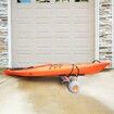 Adjustable Kayak Cart Canoe Carrier 350lbs Load with 12'' Tires Foldable