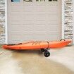 Adjustable Kayak Cart Canoe Boat Carrier 320lbs Load with 10'' Solid Tires