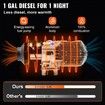 5KW Diesel Air Heater 10L Tank Diesel Heater 12V Diesel Parking Heater Muffler with LCD Thermostat and Remote Control for RV Bus Trailer Motor-home and Boats