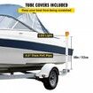 Boat Trailer Guide-on, 60\", 2PCS Steel Trailer Post Guide on, with LED-Lighted PVC Tube Covers, Mounting Hardware Included, for Ski Boat, Fishing Boat or Sailboat Trailer