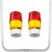 Boat Trailer Guide-on, 60\", 2PCS Steel Trailer Post Guide on, with LED-Lighted PVC Tube Covers, Mounting Hardware Included, for Ski Boat, Fishing Boat or Sailboat Trailer