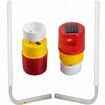 Boat Trailer Guide-on, 60\", 2PCS Steel Trailer Post Guide on, with LED-Lighted PVC Tube Covers, Mounting Hardware Included, for Ski Boat, Fishing Boat or Sailboat Trailer
