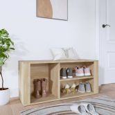 Shoe Cabinet Sonoma Oak 100x35x45 cm Engineered Wood