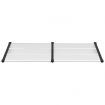 Door Canopy Black and Transparent 199x90 cm Polycarbonate