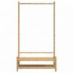 Clothes Rack with Shelves 103x40x183 cm Bamboo