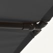 Outdoor Parasol with Aluminium Pole 2x1.5 m Anthracite