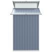 Garden Shed Grey 270x130x208.5 cm Galvanised Steel