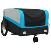 Bike Trailer Black and Blue 45 kg Iron