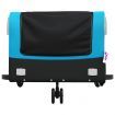 Bike Trailer Black and Blue 45 kg Iron