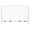 Football Goal with Net White 180x90x120 cm Steel
