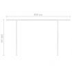 Manual Retractable Awning with Posts 4.5x3 m Anthracite