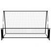 2 in 1 Soccer Rebounder Football Goal 202x104x120 cm Steel