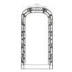 Garden Arch Black 116x45x240 cm Steel