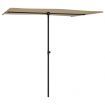 Outdoor Parasol with Aluminium Pole 2x1.5 m Taupe