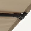 Outdoor Parasol with Aluminium Pole 2x1.5 m Taupe