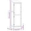 Garden Shed 55x52x174.5 cm Solid Wood Fir