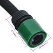 Garden Soaker Hose Black 0.6" 25 m Rubber