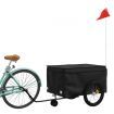 Bike Trailer Black 45 kg Iron