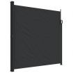 Retractable Side Awning Black 200x600 cm