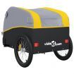 Bike Trailer Black and Yellow 45 kg Iron