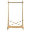 Clothes Rack with Shelf 102x50x190 cm Bamboo