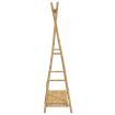 Clothes Rack with Shelf 102x50x190 cm Bamboo