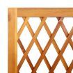 Planter with Trellis and Shelf 100x32x185 cm Solid Wood Acacia