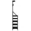 Clothes Rack with Shoe Storage Black 90x34x184 cm