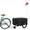 Bike Trailer Black 45 kg Iron