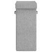 Foldable Laundry Hamper Grey 26x34.5x59.5 cm Faux Linen Fabric