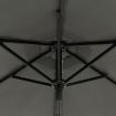 Garden Parasol with Steel Pole Anthracite 225x225x212 cm