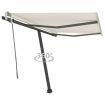 Freestanding Manual Retractable Awning 300x250 cm Cream