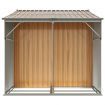 Garden Shed Light Brown 277x192.5x179 cm Galvanised Steel