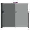 Retractable Side Awning Anthracite 180x500 cm
